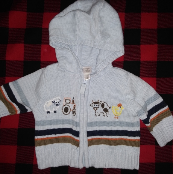 Set of 2 baby sweaters Nordstrom & Carters - Picture 2 of 8